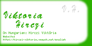 viktoria hirczi business card